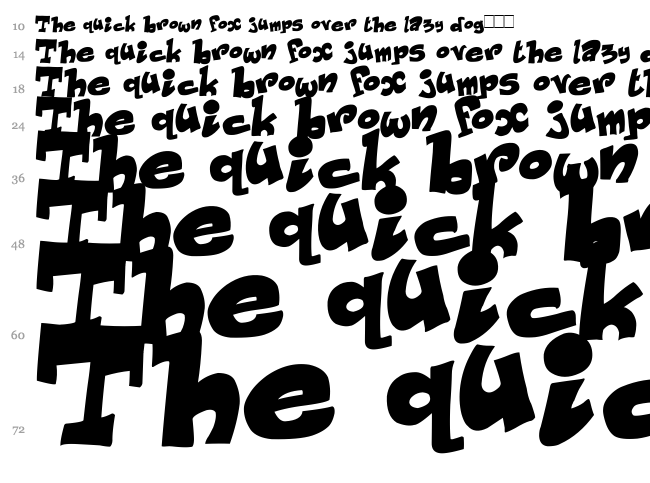 Just Like This font waterfall
